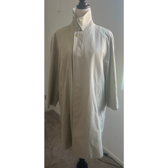 Burberry Camden Women’s Beige Removable Lining Water Resistant Trench Coat Sz XL - Picture 2 of 16